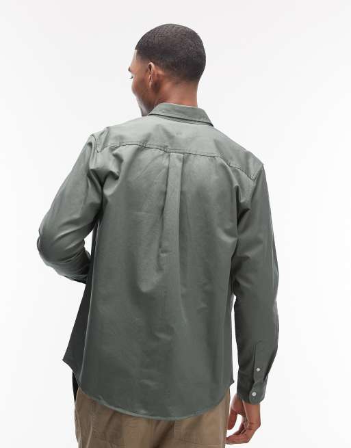 Carhartt WIP - Madison - Camicia a maniche lunghe verde chiaro, 3 di 5