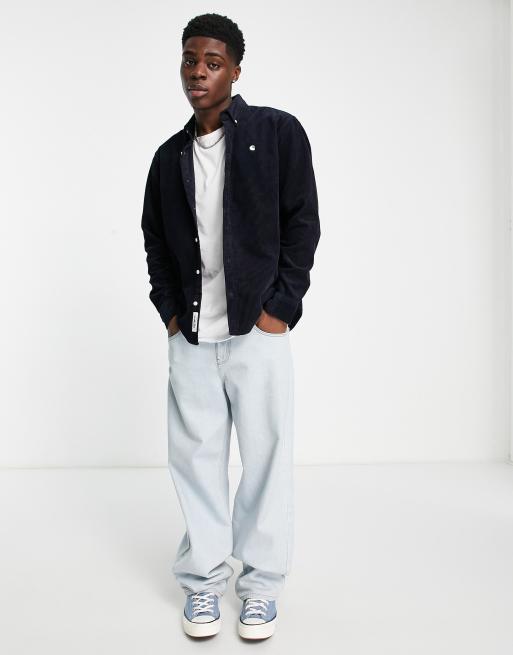 Carhartt WIP - Madison - Camicia in velluto a coste blu navy, 2 di 4