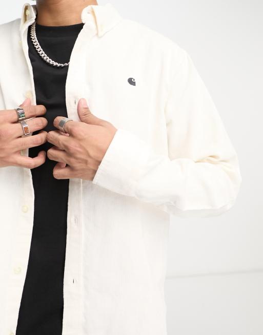 Carhartt WIP - Madison - Camicia in velluto a coste, colore bianco