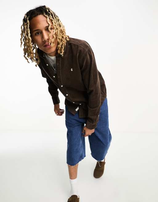 Carhartt WIP - Madison - Camicia in velluto a coste marrone
