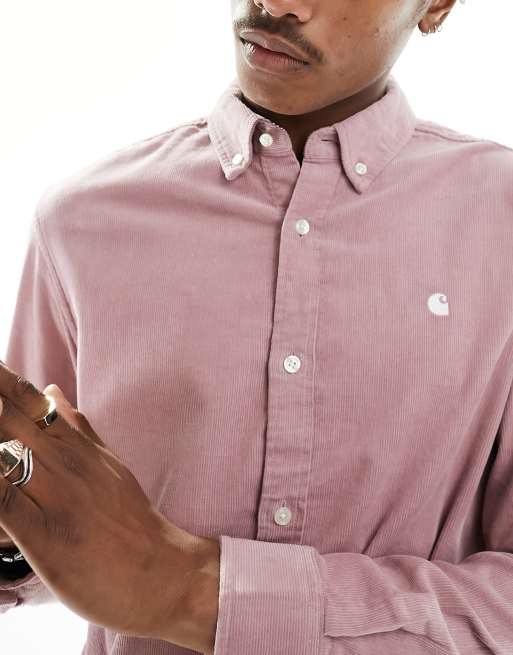 Carhartt WIP - Madison - Camicia in velluto a coste rosa, 2 di 4
