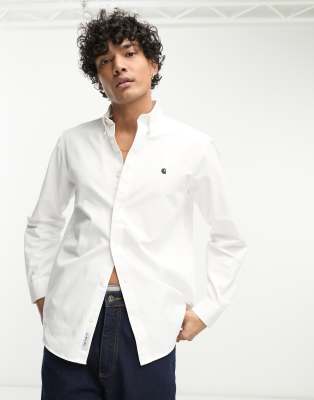 Carhartt WIP madison shirt in white - ASOS Price Checker