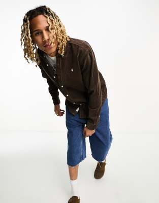 Carhartt WIP madison corduroy shirt in brown - ASOS Price Checker