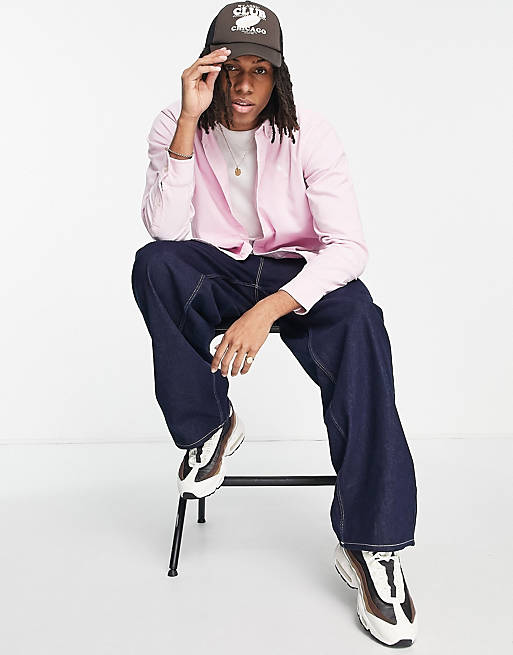 Carhartt WIP madison cord shirt in soft pink | ASOS