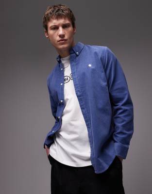 Carhartt Madison Corduroy Shirt In Blue