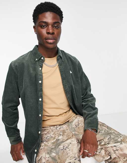 Carhartt madison sale cord shirt green