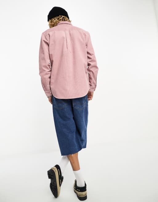 Carhartt WIP madison corduroy shirt in pink, 2 of 4