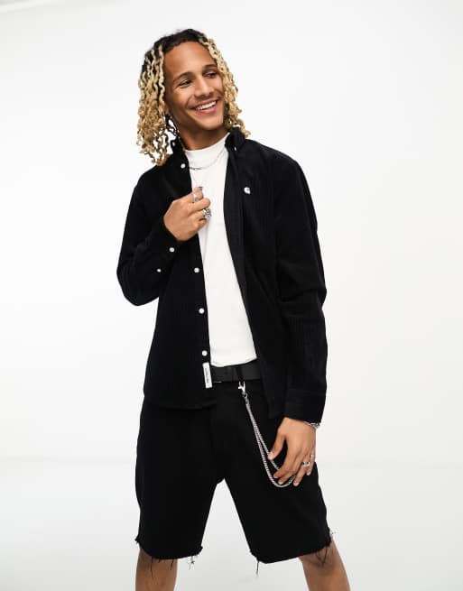 Carhartt WIP – Madison – Czarna koszula sztruksowa, 3 z 4