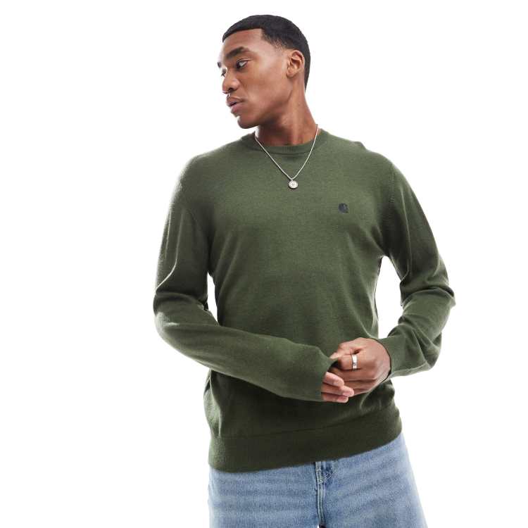 Carhartt WIP madison jumper in green | ASOS