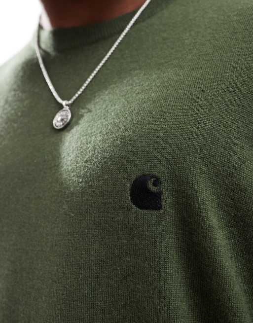 Carhartt WIP madison jumper in green | ASOS