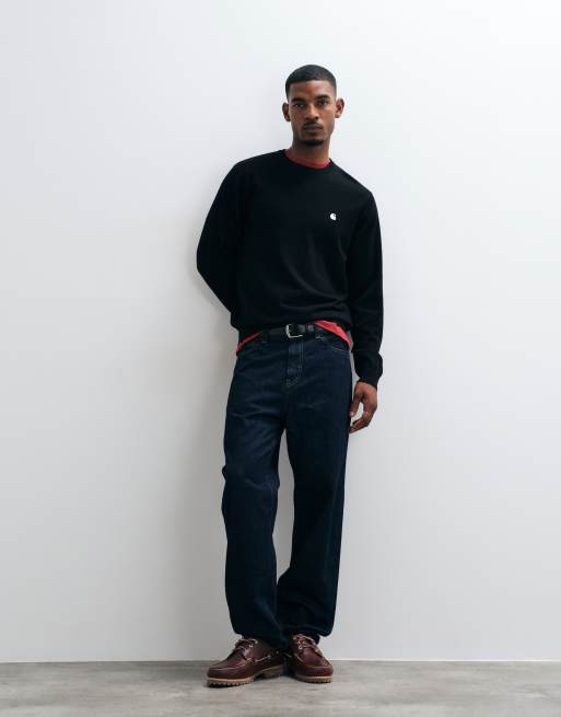 Carhartt WIP Madison knitted jumper in black, 2 of 5