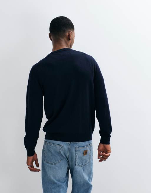 Carhartt WIP Madison knitted jumper in navy, 5 of 5