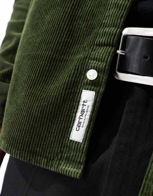Carhartt WIP – Madison – Langärmliges Cordhemd in Grün, 4 von 4