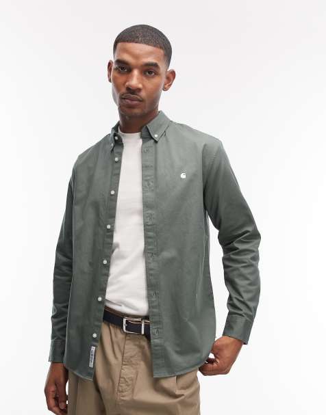Carhartt WIP Madison long sleeve shirt in light green - view 1