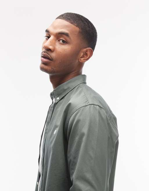 Carhartt WIP - Madison - Lysegrøn skjorte med lange ærmer, 4 af 5