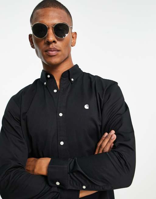 Carhartt WIP - Madison - Overhemd van keperstof in zwart, 4 van 4