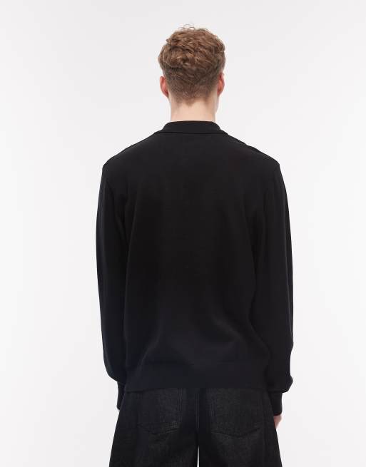 Carhartt WIP - Madison - Polo à manches longues - Noir, 3 de 5