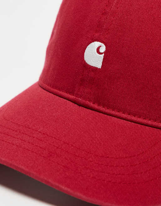 Carhartt WIP – Madison – Röd keps i unisex-modell med logga, 4 av 4