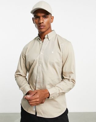 Carhartt WIP madison twill shirt in beige