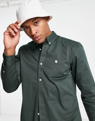 Carhartt WIP madison twill shirt in green