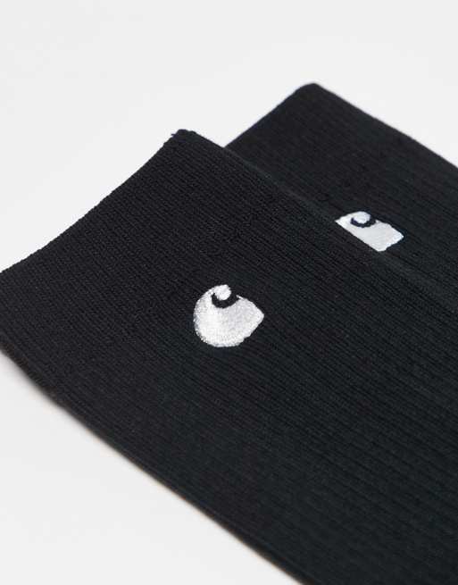 Carhartt WIP – Madison – Zestaw 2 par czarnych skarpetek, 2 z 3