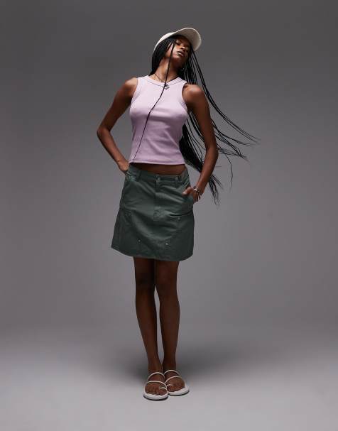 Carhartt WIP Maeve double knee skirt in khaki - view 1