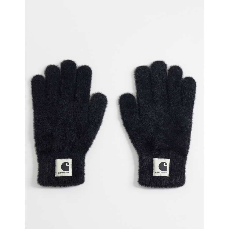 Carhartt WIP Maine women's knitted gloves in black | ASOS