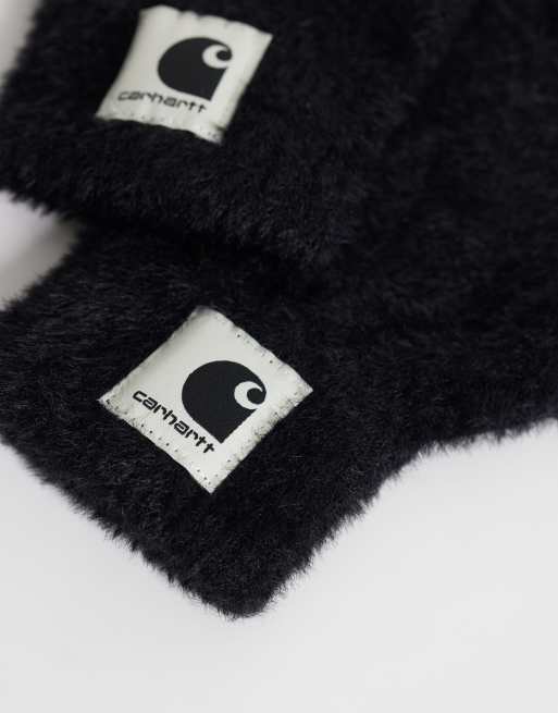 Carhartt WIP Maine women's knitted gloves in black, 3 of 3
