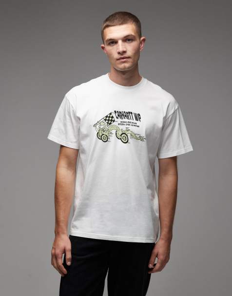 Carhartt WIP – Make Believe – Loose-Fit-T-Shirt in Weiß - view 1