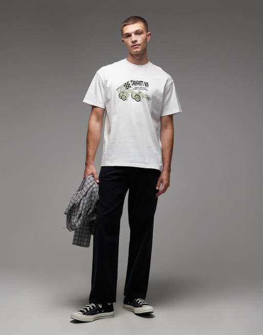 Carhartt WIP - Make Believe - Losvallend T-shirt in wit, 2 van 5