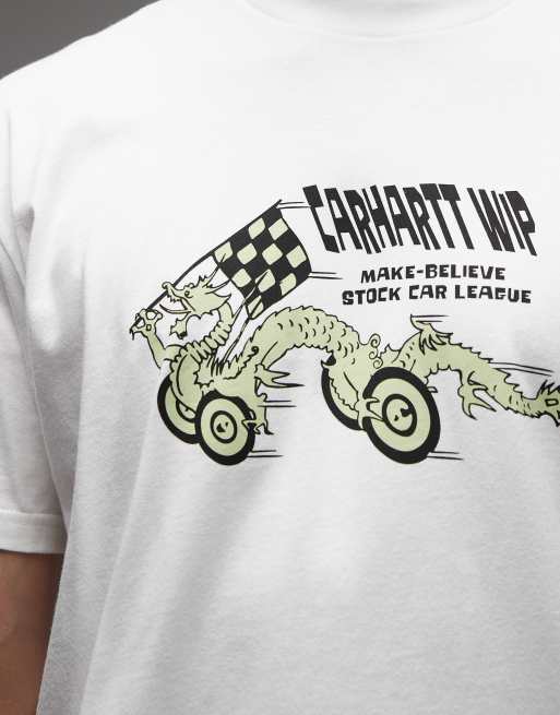 Carhartt WIP make believe Relaxed fit t-shirt in white, 5 of 5