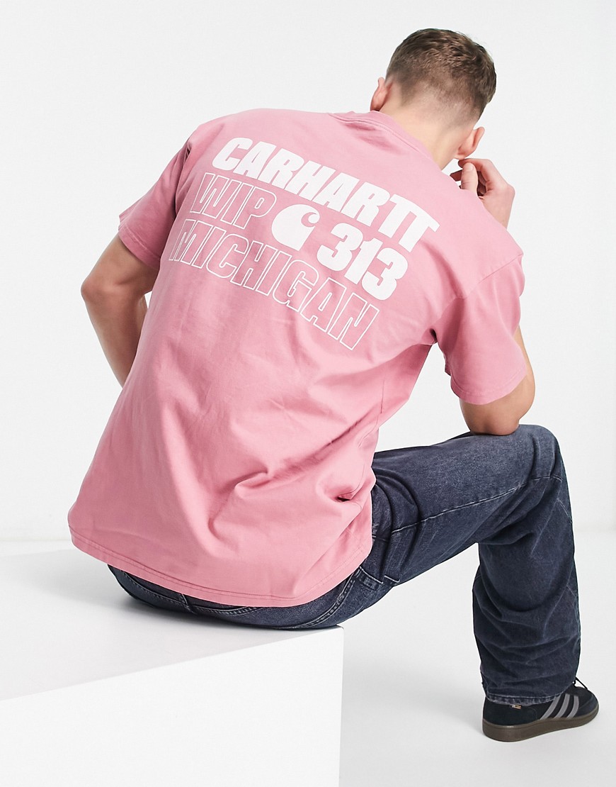 Carhartt WIP manual t-shirt in pink