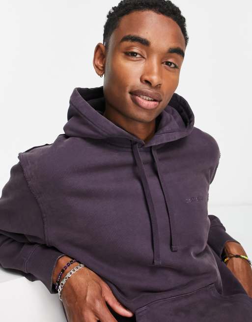 Carhartt WIP marfa raw seam hoodie in purple | ASOS