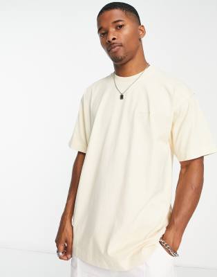 Carhartt WIP Marfa raw seam t-shirt in light beige - ASOS Price Checker