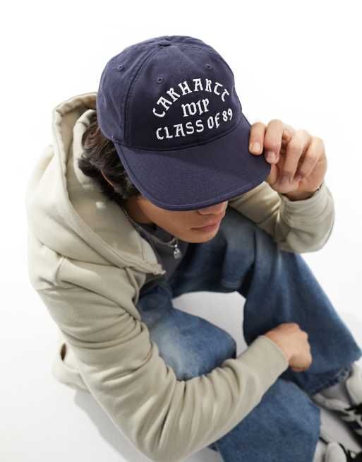 Carhartt WIP - Marineblå kasket med Class of 89-print, 3 af 4
