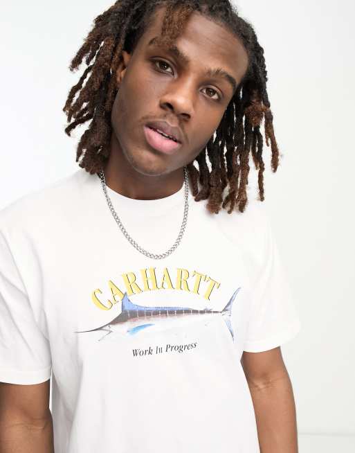 Carhartt WIP Fish T-Shirt - White S