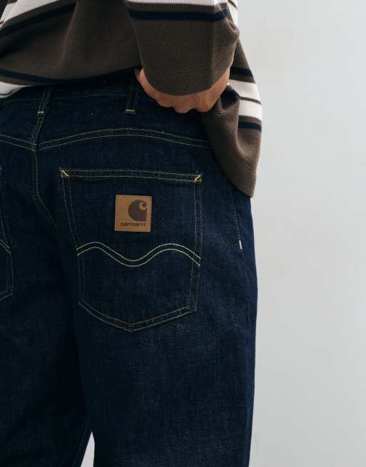 Carhartt WIP - Marlow - Jeans dritti comodi affusolati blu slavato, 3 di 5