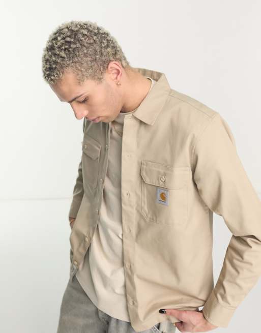 Chemise carhartt beige new arrivals