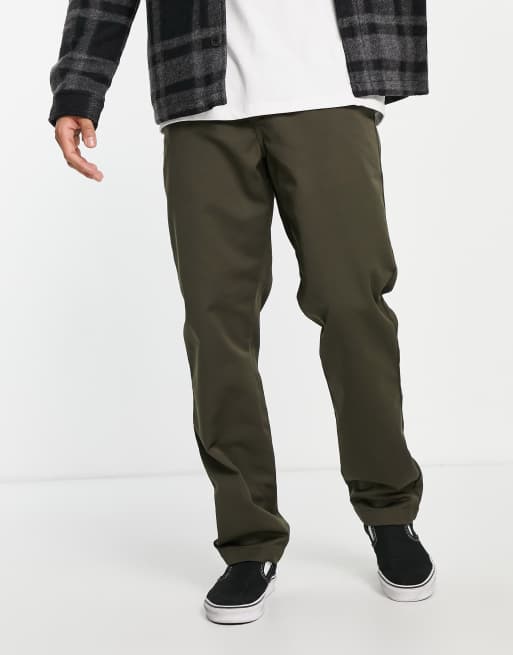 Carhartt WIP master relaxed tapered chino in khaki | ASOS