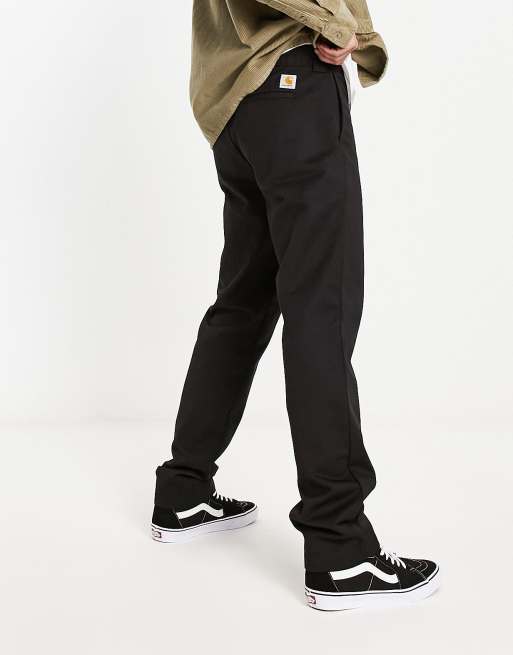 Carhartt WIP master relaxed tapered fit chinos in black ASOS