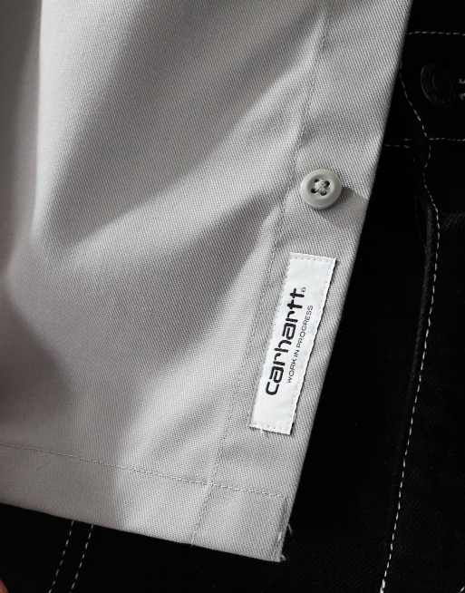 Carhartt WIP master shirt in grey, 3 of 4