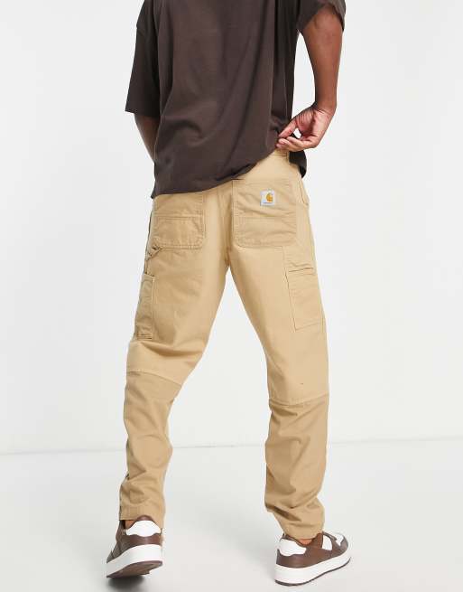 Carhartt WIP – Medley – Bruna arbetsbyxor med manchesterdetaljer, 4 av 4
