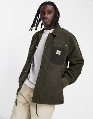 Carhartt WIP medley cord detail jacket in khaki - ASOS Price Checker