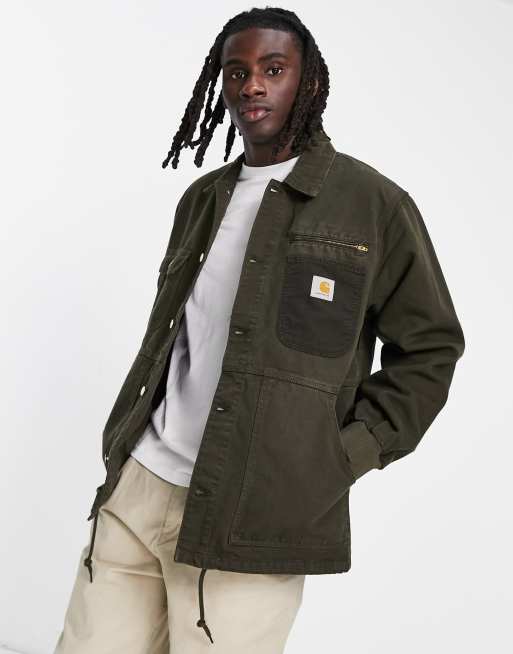 Carhartt WIP medley cord detail jacket in khaki