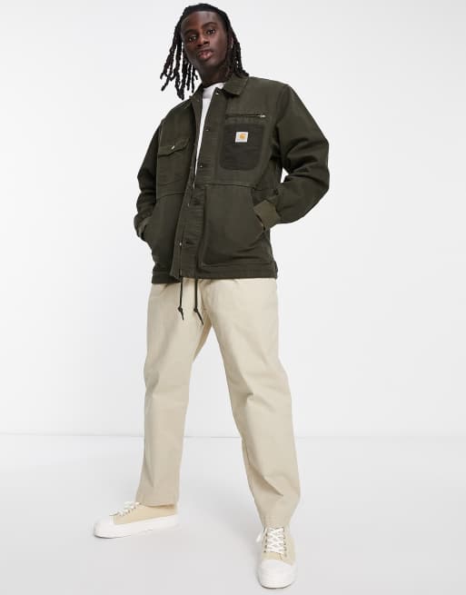 Carhartt WIP medley cord detail jacket in khaki | ASOS
