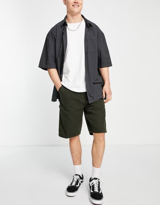 Carhartt WIP Medley cord detailing shorts in khaki, 3 of 4