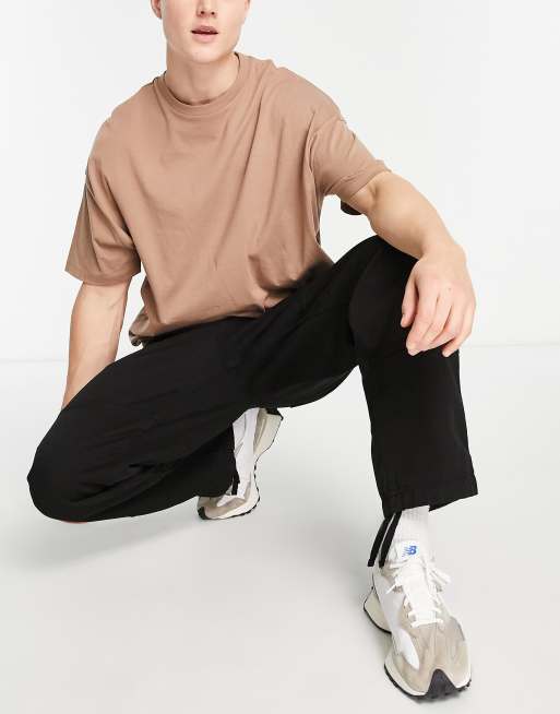 Carhartt WIP medley cord detailing worker pant in black