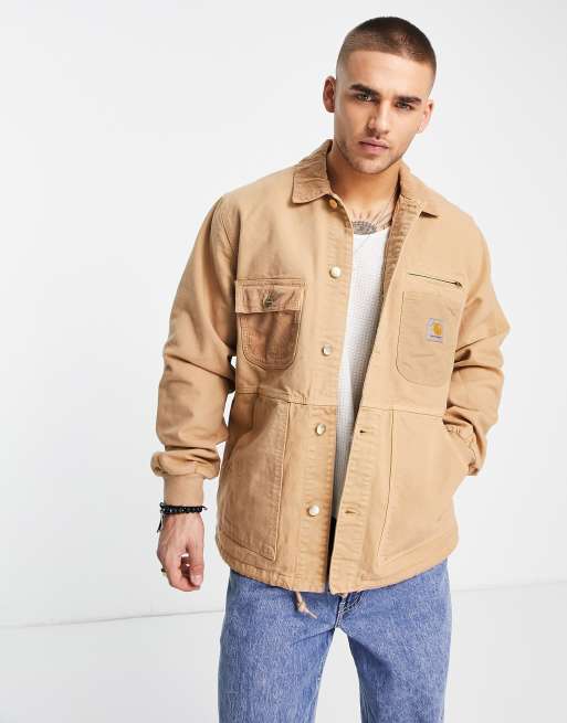 Carhartt WIP - Medley - Giacca marrone con dettagli in velluto a coste