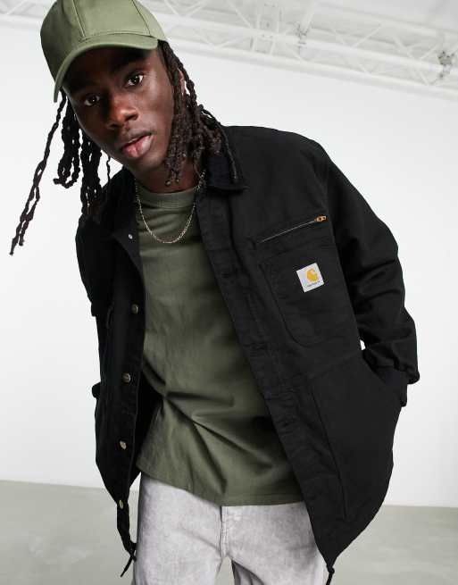Carhartt WIP - Medley - Giacca nera con dettagli in velluto a coste
