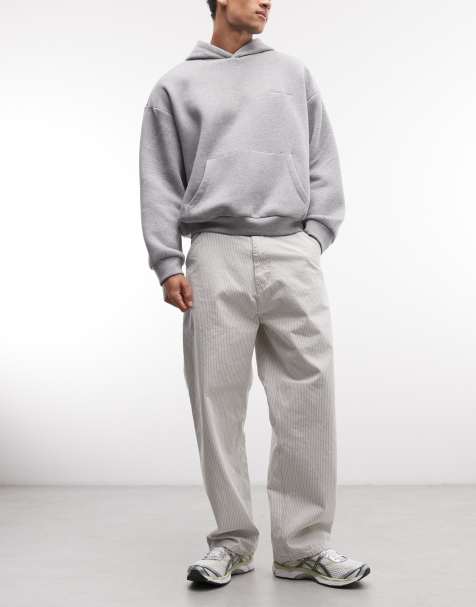 Carhartt WIP Mercer pantalon droit relaxed à genou unique à rayures blanches - view 1